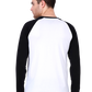 Men's Allure Black & Charcoal Melange Full-Sleeve Raglan Tee