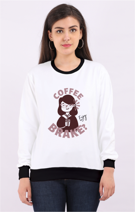 AOP Women's Sweatshirt - Coffee Break