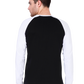 Men's Allure Black & Charcoal Melange Full-Sleeve Raglan Tee