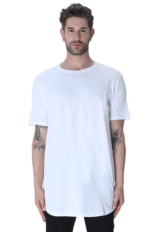 Elevate Your Wardrobe :Male Longline Curved T-Shirt