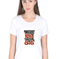 Sleek & Stylish Tee for Women  (Hard Work)