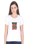 Sleek & Stylish Tee for Women  (Hard Work)