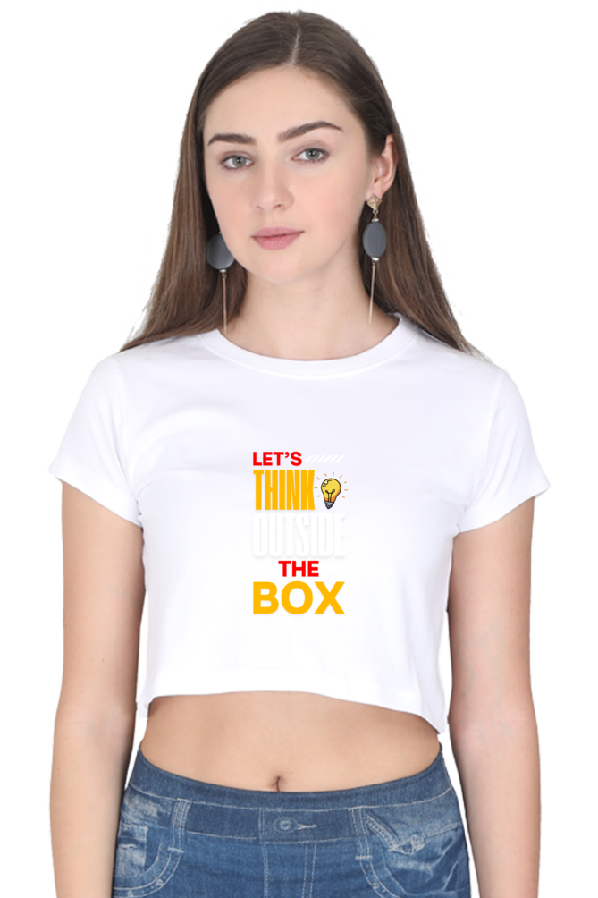 Sleek & Stylish  Tee for Women (Let's Think Outside the Box)