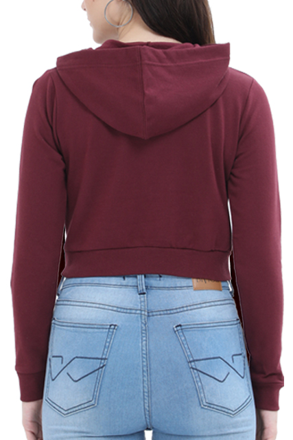 Chic Cropped Hoodie for Women - Trendy Comfort Redefined