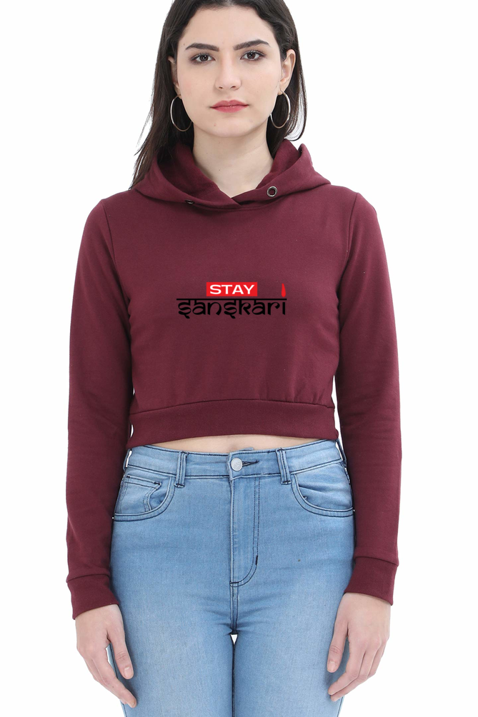 Chic Cropped Hoodie for Women - Trendy Comfort Redefined