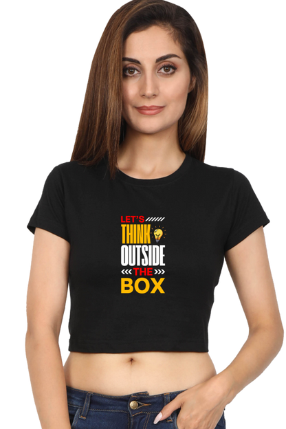 Sleek & Stylish  Tee for Women (Let's Think Outside the Box)