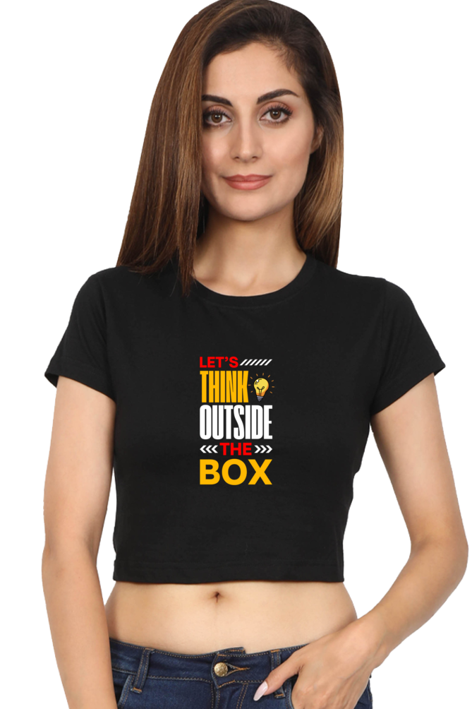 Sleek & Stylish  Tee for Women (Let's Think Outside the Box)