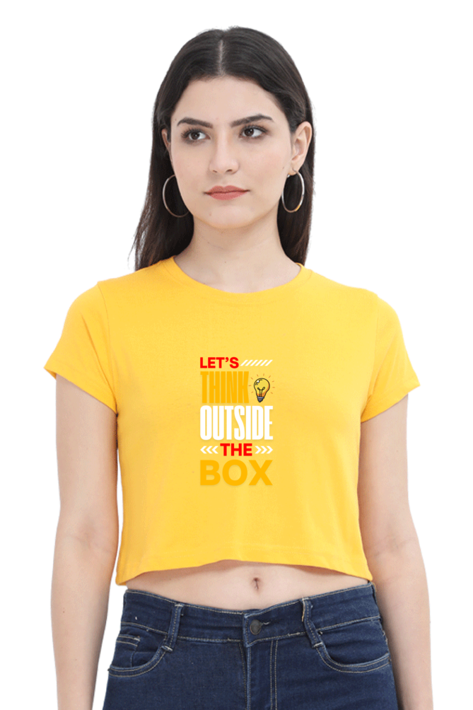 Sleek & Stylish  Tee for Women (Let's Think Outside the Box)