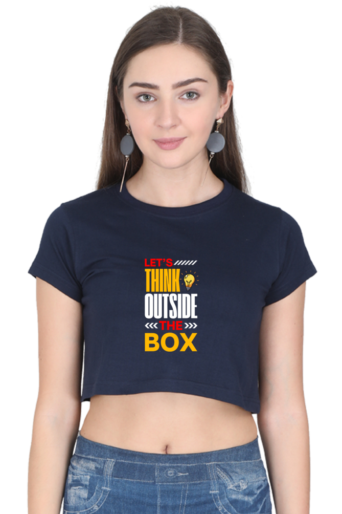 Sleek & Stylish  Tee for Women (Let's Think Outside the Box)