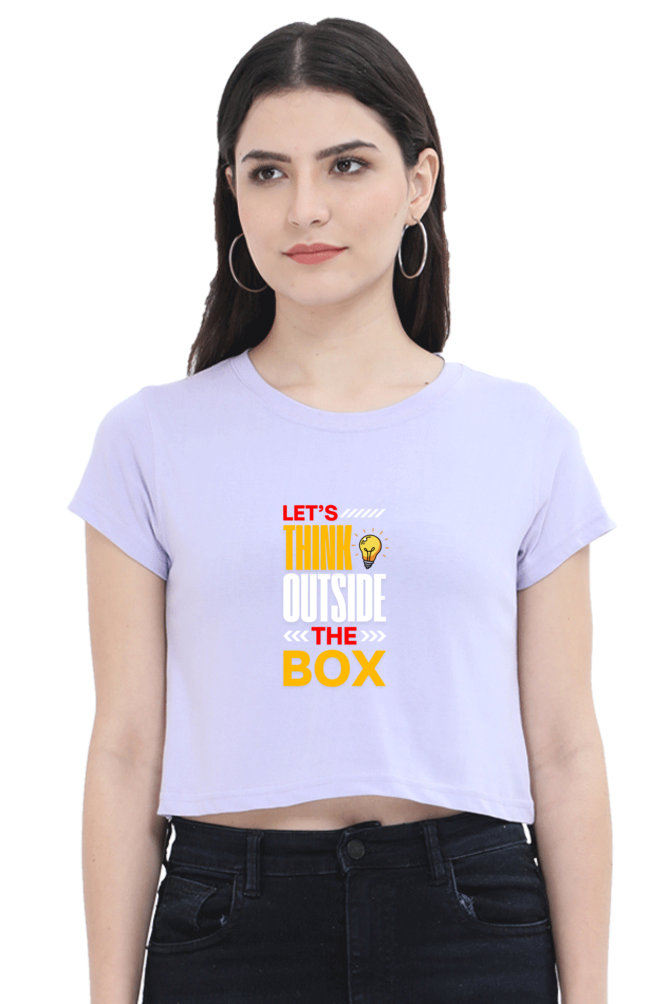 Sleek & Stylish  Tee for Women (Let's Think Outside the Box)