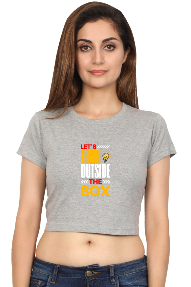 Sleek & Stylish  Tee for Women (Let's Think Outside the Box)