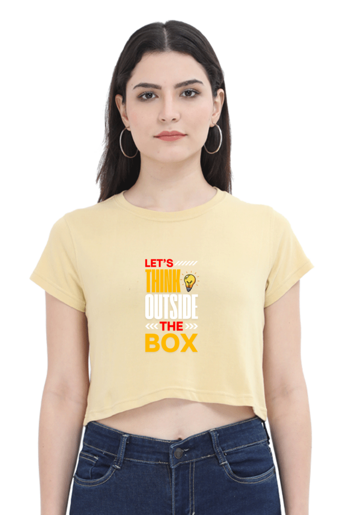 Sleek & Stylish  Tee for Women (Let's Think Outside the Box)