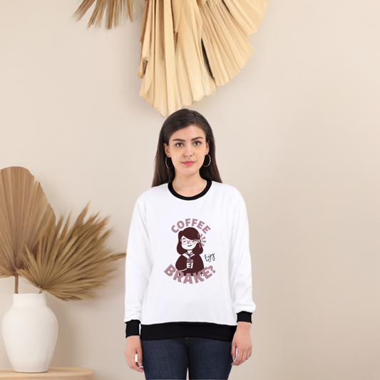 AOP Women's Sweatshirt - Coffee Break